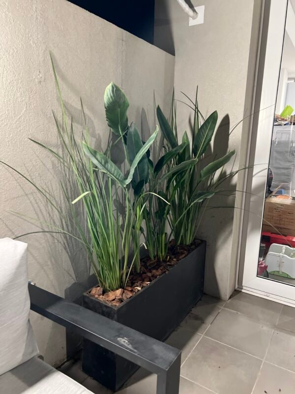 Jardinera Negro Mate 100x20x40 - Imagen 4