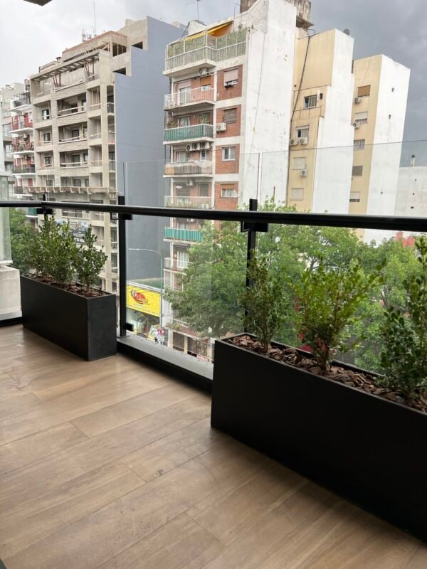 Jardinera Negro Mate 100x20x40 - Imagen 6